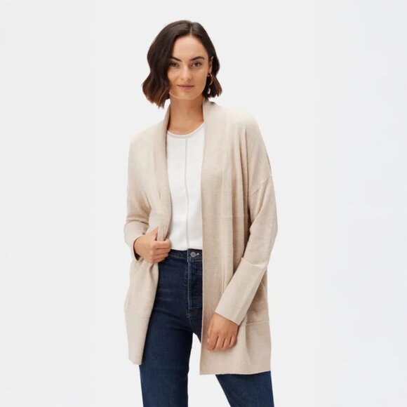 Amour Vert Bailey Delight Eco Cardigan in Oat - sz XL - Picture 1 of 11
